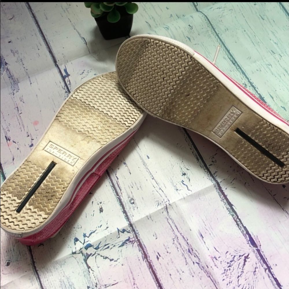 Sperry TOPSIDERS pink boat shoes, - Picture 8 of 9